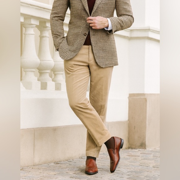 Ecco Other - Ecco Brown Leather Slip On Loafers Men Size 10 Casual Dressy Office Business